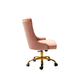 Doe Buck Velvet Swen task chair /study chair /office chair   for  study  Room, office  , swivel Armchair  with Gold base