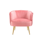 Doe Buck Velvet Leiser Accent Chair/Lounge Chair for  Living Room, Bedroom, Armchair Sofa Chair with Gold Legs.