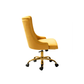 Doe Buck Velvet Swen task chair /study chair /office chair   for  study  Room, office  , swivel Armchair  with Gold base