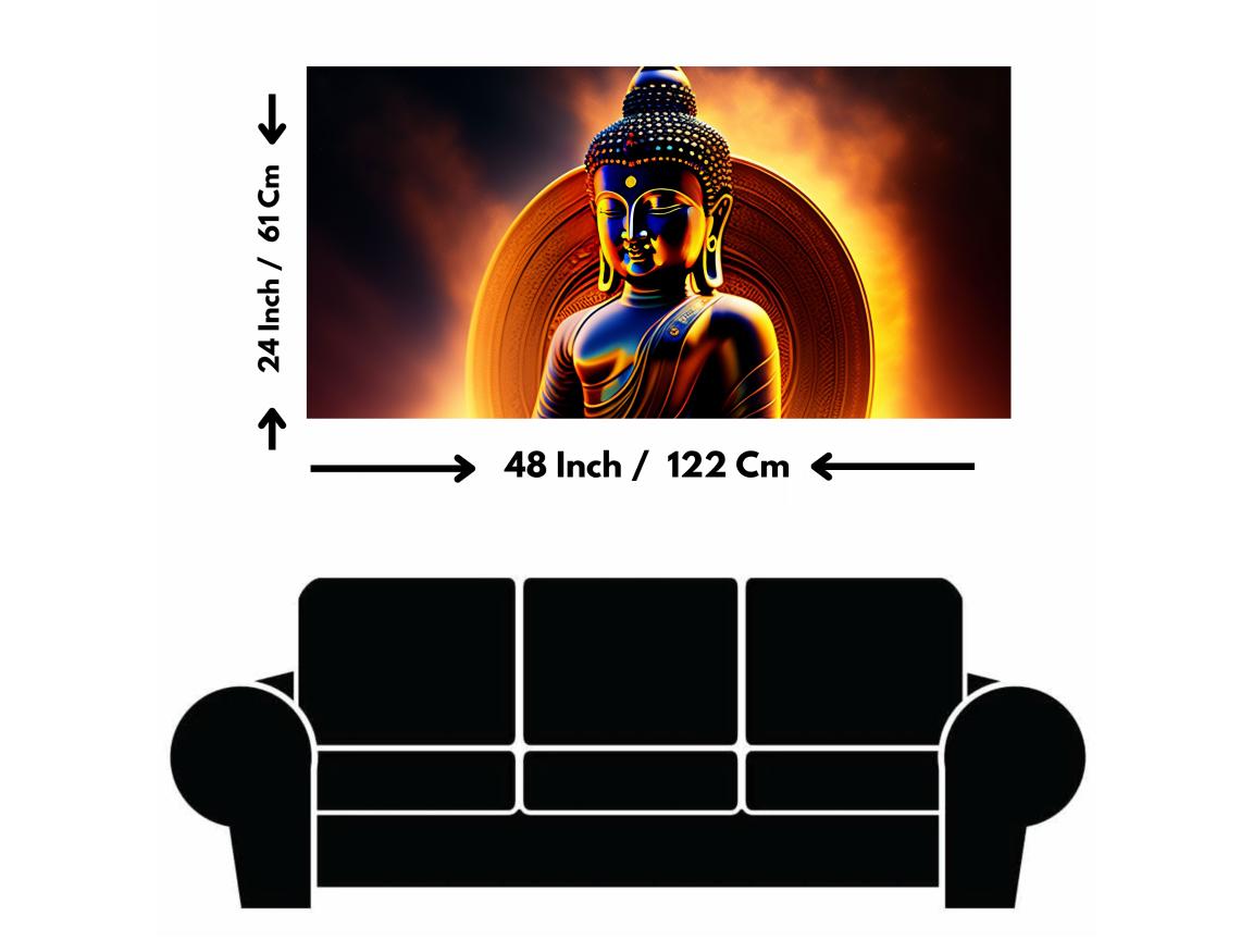 : Buddha Ji with Yellow Light Background