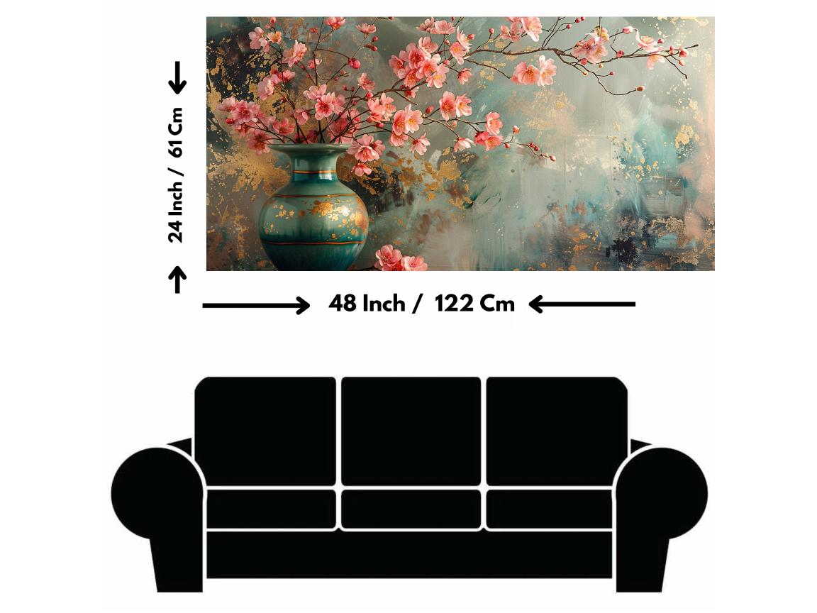 Vash With Flowers: Wall Paintings by Canvas Myntra