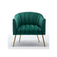 Doe Buck Velvet Jella  Accent Chair/Lounge Chair for  Living Room, Bedroom, Armchair Sofa Chair with Gold Legs.