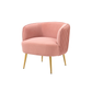 Doe Buck Velvet Leiser Accent Chair/Lounge Chair for  Living Room, Bedroom, Armchair Sofa Chair with Gold Legs.