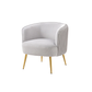 Doe Buck Velvet Leiser Accent Chair/Lounge Chair for  Living Room, Bedroom, Armchair Sofa Chair with Gold Legs.