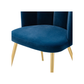 Doe Buck Velvet marsillio   Accent Chair/dining chair/café chair/side chair  for  Living Room, dining room ,restaurant  Armchair  with Gold Legs.