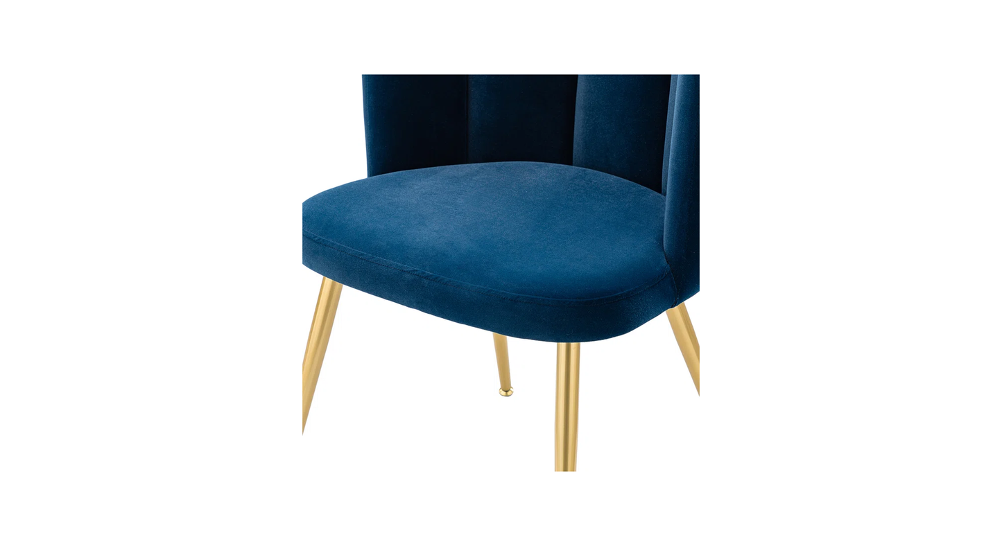 Doe Buck Velvet marsillio   Accent Chair/dining chair/café chair/side chair  for  Living Room, dining room ,restaurant  Armchair  with Gold Legs.