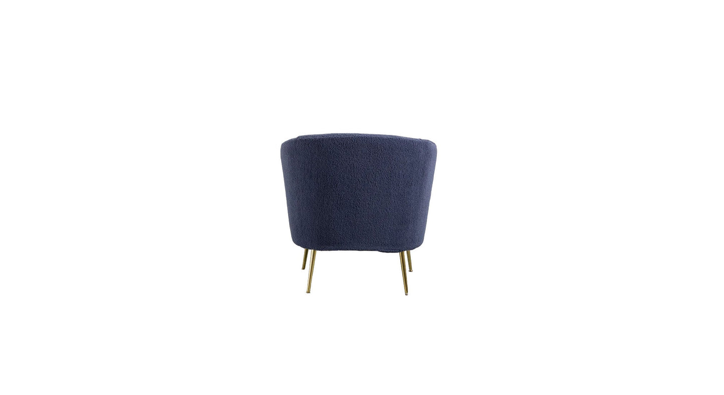 Doe Buck Velvet Cititum Accent Chair/Lounge Chair for  Living Room, Bedroom, Armchair Sofa Chair with natural finish golden legs