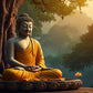 Buddha Ji Sitting Under Tree Sculpture