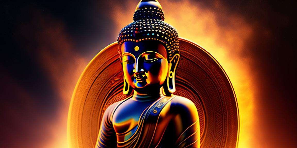 : Buddha Ji with Yellow Light Background