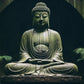 Buddha Ji in Jungle Figurine - Peaceful Meditation Statue