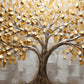 Gold Leaf tree: Wall Paintings by Canvas Myntra