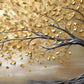 Gold Leaf tree vintage: Wall Paintings by Canvas Myntra