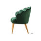 Doe Buck Velvet Rae Accent Chair/Lounge Chair for  Living Room, Bedroom, Armchair Sofa Chair with natural finish wooden legs