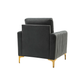 Doe Buck Velvet Rafeal  Accent Chair/Lounge Chair for  Living Room, Bedroom, Armchair Sofa Chair with Gold Legs.