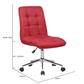 Doe Buck Velvet Jollo task chair /study chair /office chair   for  study  Room, office  , swivel Armchair  with chrome base