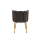 Doe Buck Velvet marsillio   Accent Chair/dining chair/café chair/side chair   for  Living Room, dining room ,restaurant  Armchair  with Gold Legs.