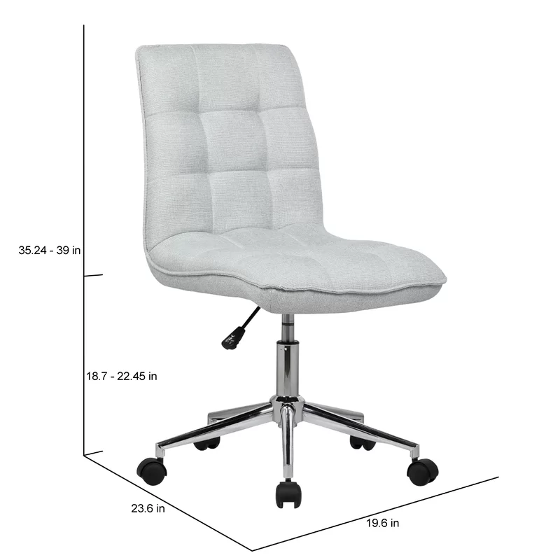 Doe Buck Velvet Jollo task chair /study chair /office chair   for  study  Room, office  , swivel Armchair  with chrome base