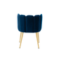 Doe Buck Velvet marsillio   Accent Chair/dining chair/café chair/side chair  for  Living Room, dining room ,restaurant  Armchair  with Gold Legs.