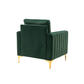 Doe Buck Velvet Rafeal  Accent Chair/Lounge Chair for  Living Room, Bedroom, Armchair Sofa Chair with Gold Legs.