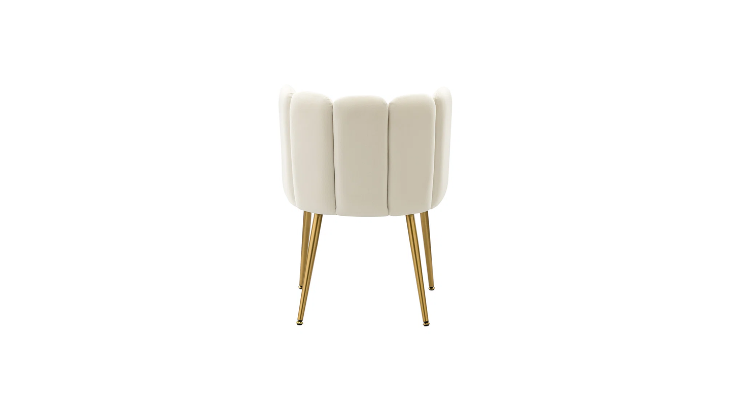 Doe Buck Velvet marsillio   Accent Chair/dining chair/café chair/side chair   for  Living Room, dining room ,restaurant  Armchair  with Gold Legs.