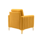 Doe Buck Velvet Rafeal  Accent Chair/Lounge Chair for  Living Room, Bedroom, Armchair Sofa Chair with Gold Legs.