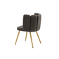 Doe Buck Velvet marsillio   Accent Chair/dining chair/café chair/side chair   for  Living Room, dining room ,restaurant  Armchair  with Gold Legs.