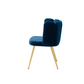 Doe Buck Velvet marsillio   Accent Chair/dining chair/café chair/side chair  for  Living Room, dining room ,restaurant  Armchair  with Gold Legs.