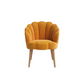 Doe Buck Velvet Rae Accent Chair/Lounge Chair for  Living Room, Bedroom, Armchair Sofa Chair with natural finish wooden legs