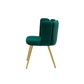 Doe Buck Velvet marsillio   Accent Chair/dining chair/café chair/side chair   for  Living Room, dining room ,restaurant  Armchair  with Gold Legs.