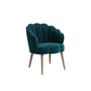 Doe Buck Velvet Rae Accent Chair/Lounge Chair for  Living Room, Bedroom, Armchair Sofa Chair with natural finish wooden legs