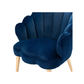 Doe Buck Velvet Rae Accent Chair/Lounge Chair for  Living Room, Bedroom, Armchair Sofa Chair with natural finish wooden legs