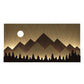 Layred Mountain Pallat Woood Art with Backlit Wood Wall Décor / Night Light, Walnut or Oak Finish