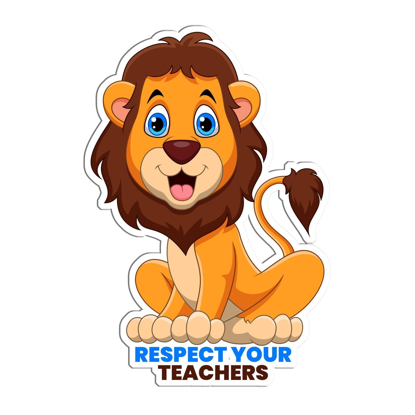 Respect teachers Cutout