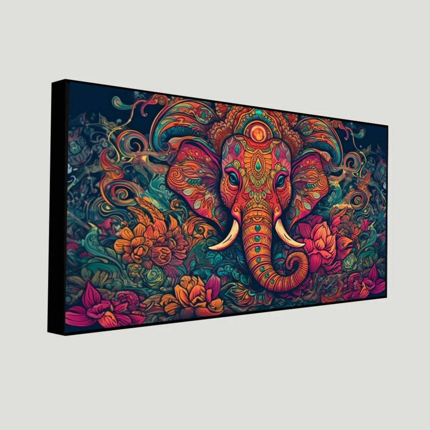 Lord Ganesha Wall Painting | Spiritual Decor by Canvas Myntra