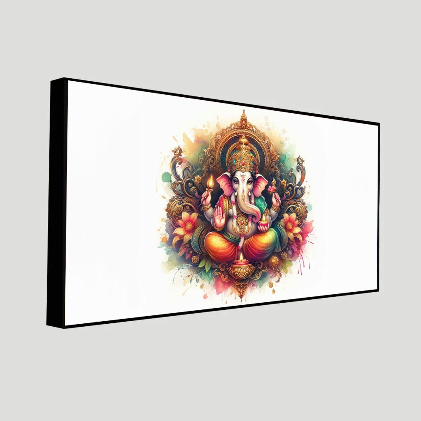 Lord Ganesha Spiritual Wall Painting | Perfect Home Decor by Canvas Myntra