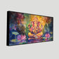 Peaceful Wisdom | Lord Ganesha Zen Painting | Spiritual Wall Art