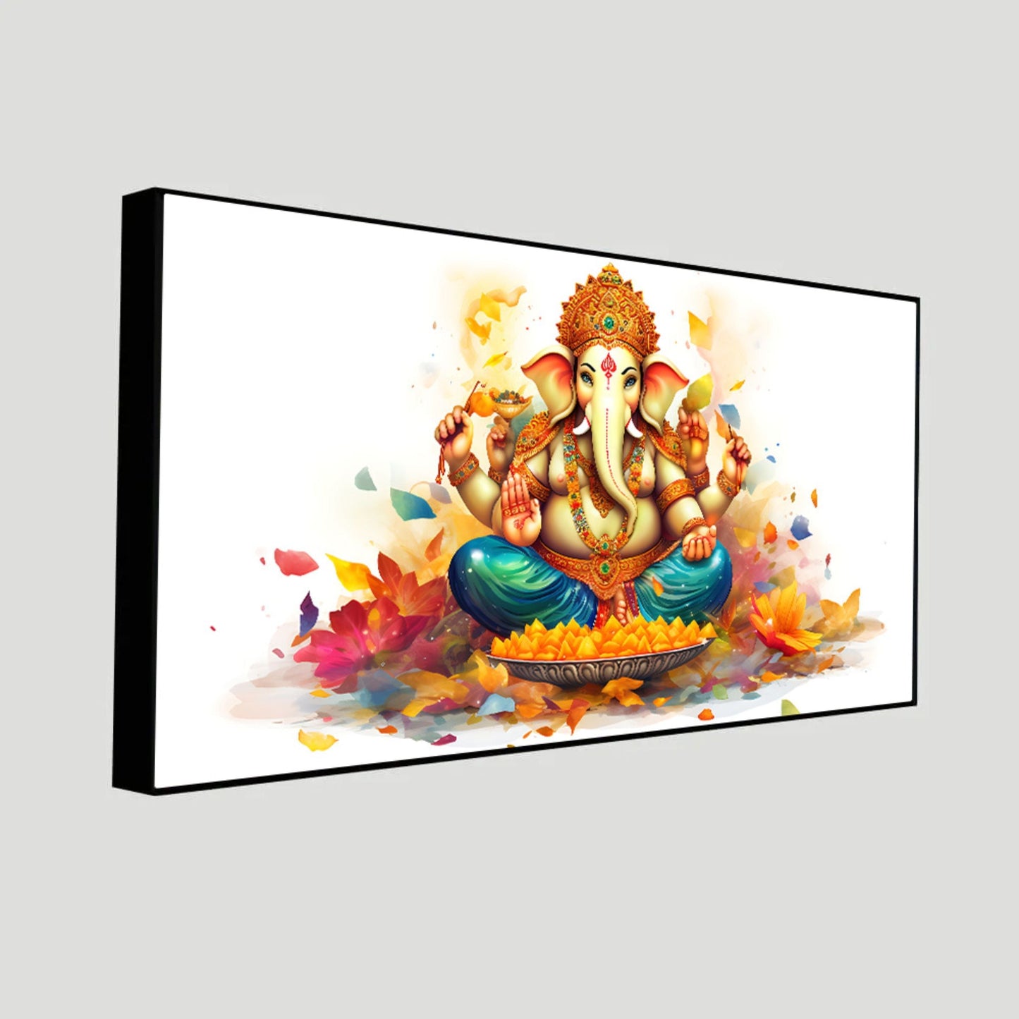 Bold & Beautiful | Ganesha Wall Art in Stunning Colors | Elevate Your Decor with Spiritual Energy"