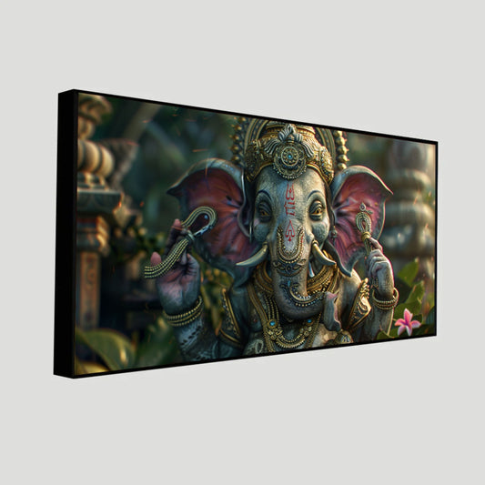 Lord Ganesha Wall Art for Home | Spiritual Paintings by Canvas Myntra