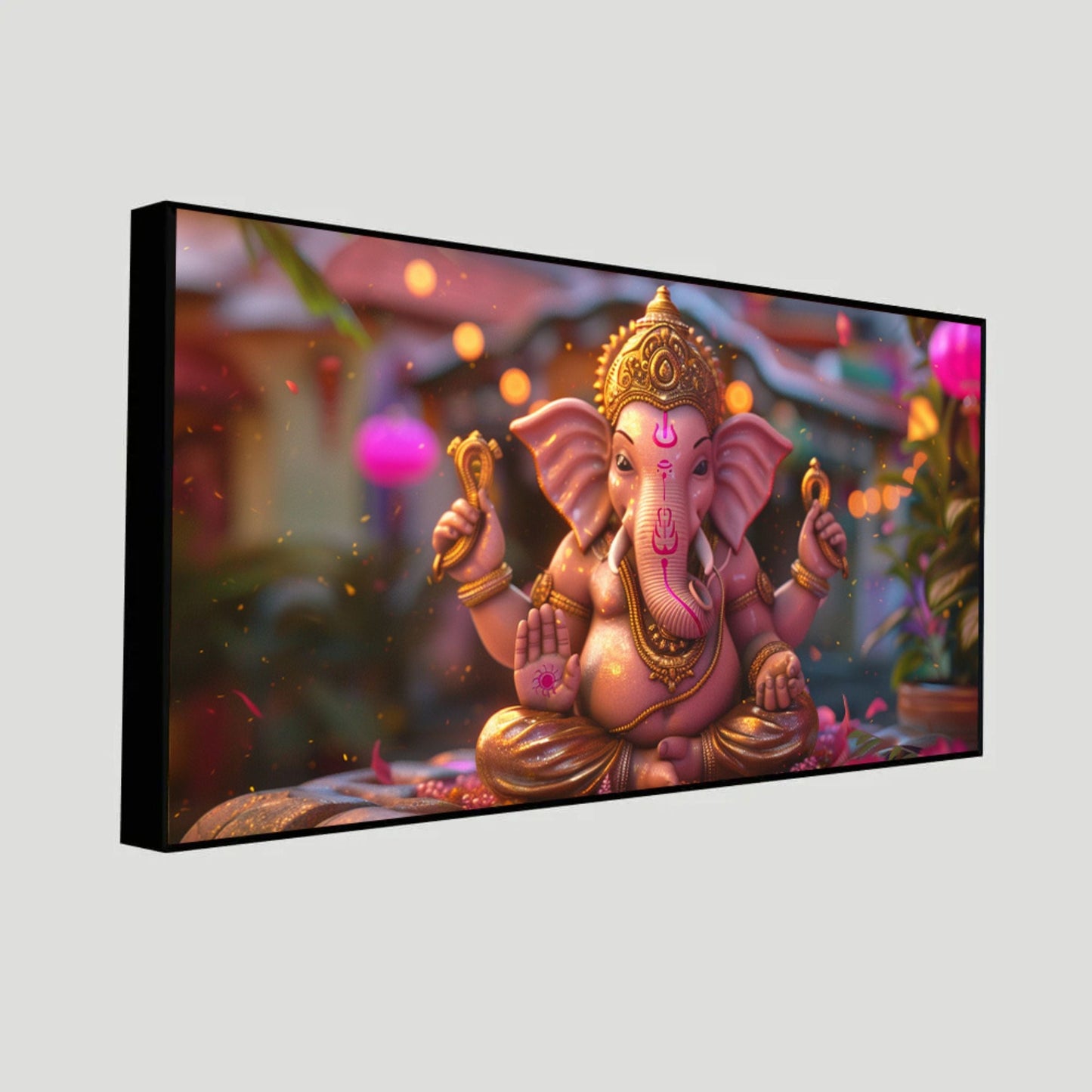 Lord Ganesha Tranquil Wall Painting | Elevate Your Interior by Canvas Myntra