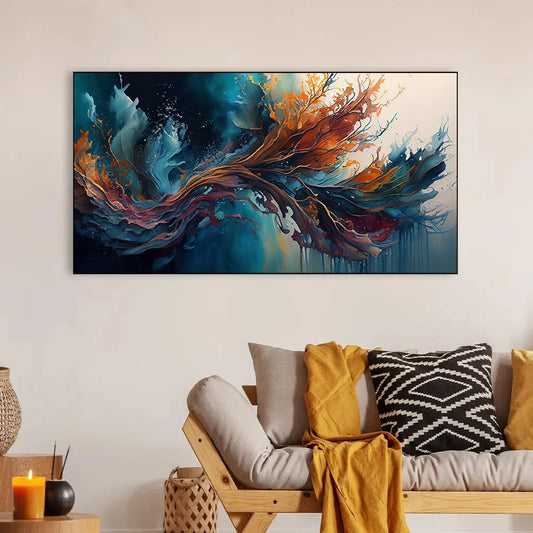 Waves of Color | A Gorgeous Nature-Inspired Canvas That Adds Peace and Joy to Any Space | Wall Painting for Living Room, Bedroom, and Office.