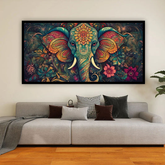 Canvas Myntra | Infuse Peace with Our Lord Ganesha Spiritual Art