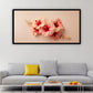 Delicate Flower Wall Painting | Elegant Floral Art for Dining Room Decor