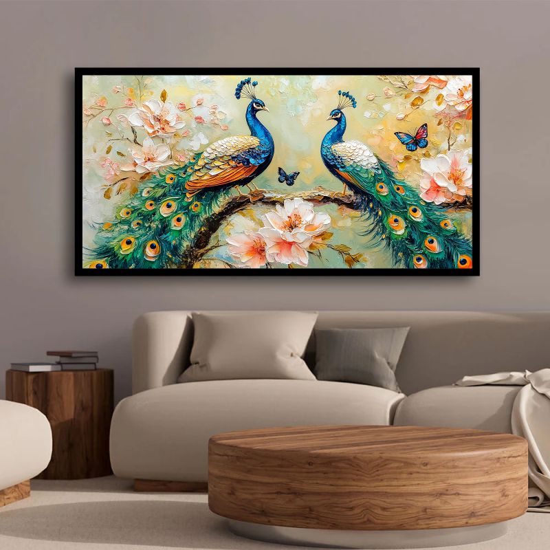 Peacock paintings