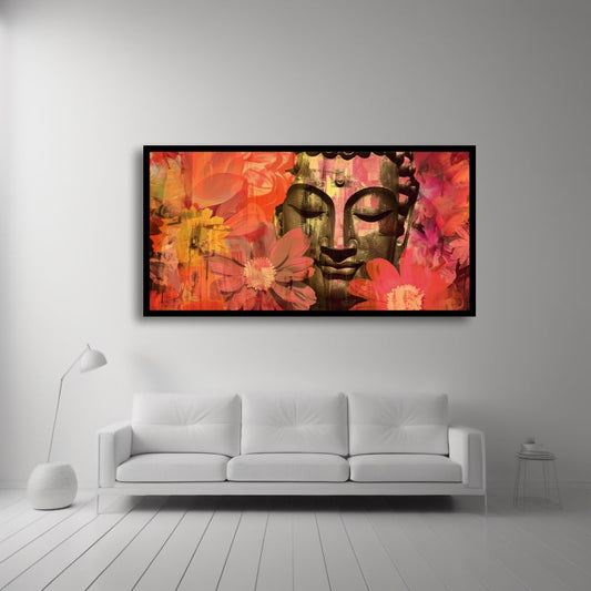 Canvas Myntra Buddha Art | Spiritual Zen Paintings for Calm Interiors