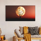 Nature's Embrace | Tree Silhouette Against a Red Moon | Old Tree Canvas Art | Wall Painting