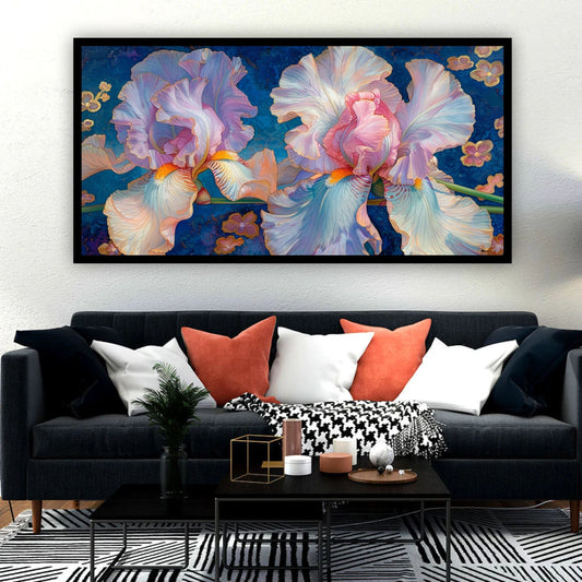 Multi-Panel Flower Wall Painting | Stunning Décor