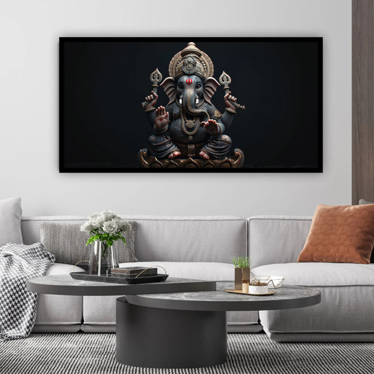 Lord Ganesha Spiritual Wall Art | Uplift Your Decor with Canvas Myntra