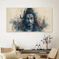 Canvas Myntra artistic-representation-hindu-deity-with-tears-trishula-motif Wall Painting for Living Room, Bedroom, Office.