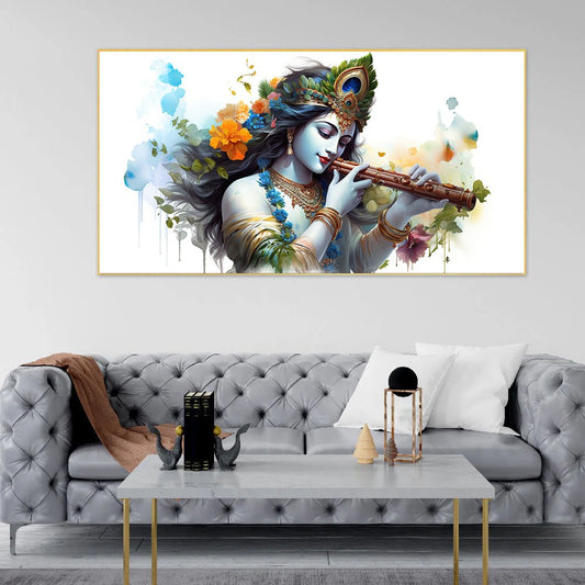 Enchanting Krishna | Beautiful Canvas Wall Painting for Every Room