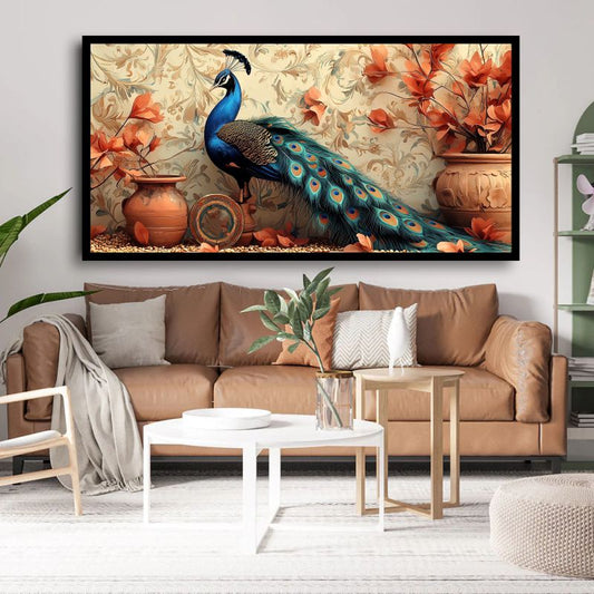 Peacock paintings